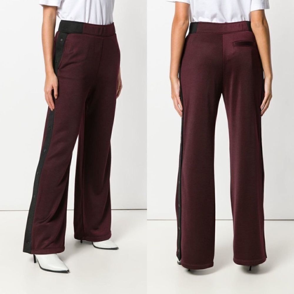 T by Alexander Wang Side Button Stripe Trouser Size Extra Small